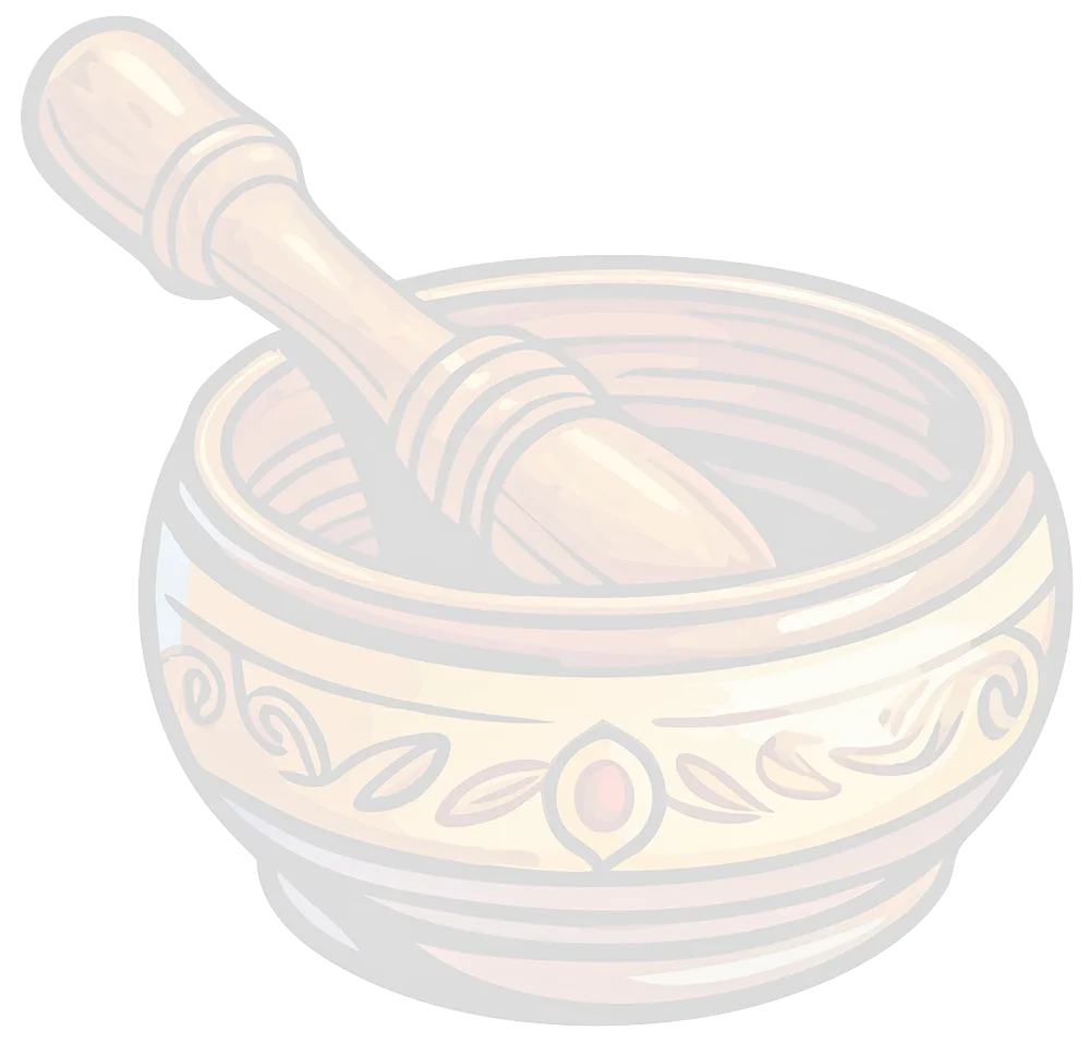 Icone représentant un bol tibétain, ou bol chantant.